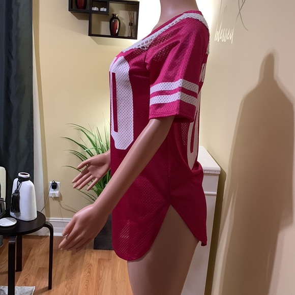 Bundle 2 for $15 DEALS👚Women's Oversized Mesh Football V-Neck Jersey. New. - Picture 2 of 5